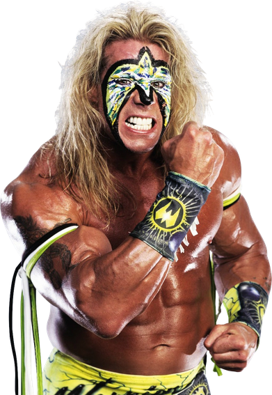 The Ultimate Warrior Png Image (maroon, black, white)