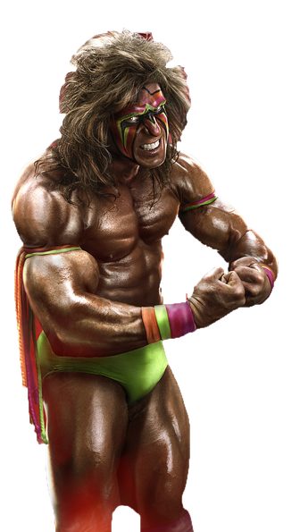 The Ultimate Warrior Png Transparent Image (maroon, black)