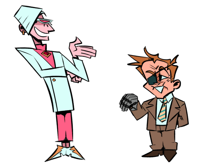 The Venture Bros Png Picture (black, gray, lavender)