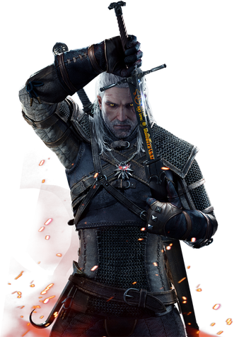 The Witcher Png Hd (maroon, black)