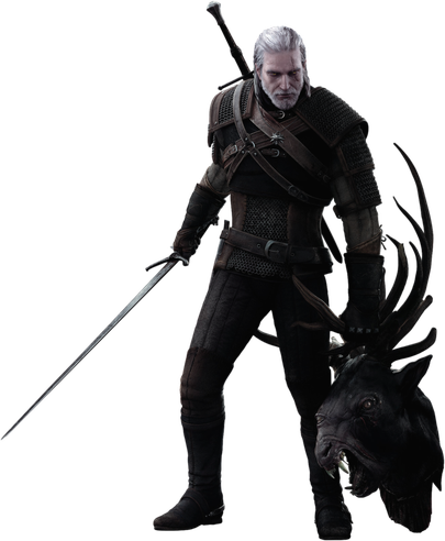 The Witcher Transparent Background (black)