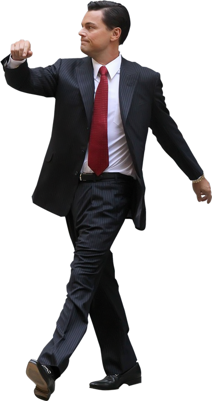 The Wolf Of Wall Png (black)