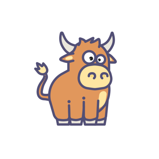 The Cow Free Png Icon (pink, salmon, beige, black)