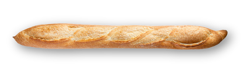 Wheat Italian Baguette Bread Png Transparent Image (black, chocolate, salmon)