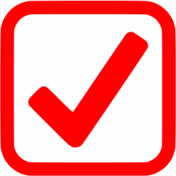 Check Mark Png High Quality Image (black, maroon, red)