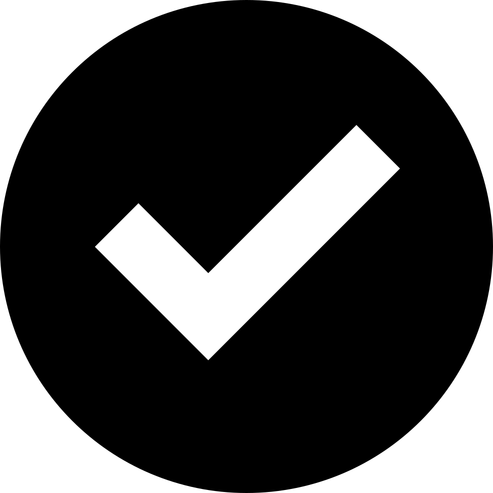 Check Mark Tick Background Isolated Png (black, white, silver)