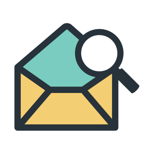 Check Mail Free Png Icon Download (silver, white, salmon, black)