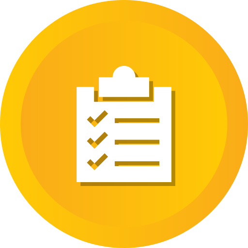 Checklist Clipboard Inventory List Report Tasks Todo Free Transparent Png Icon Download (gold, black, orange, white)