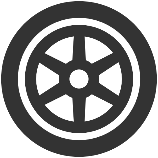 Wheels Png File (black, white)