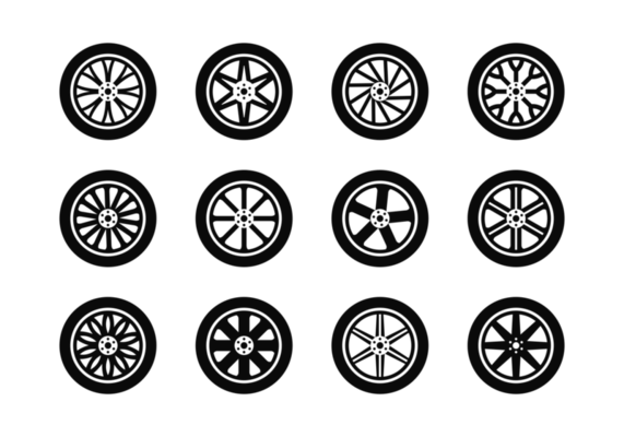 Wheels Png Image (black)