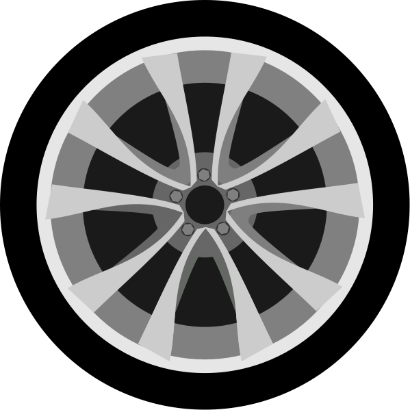 Wheels Png Photo (black, gray, silver, lavender)