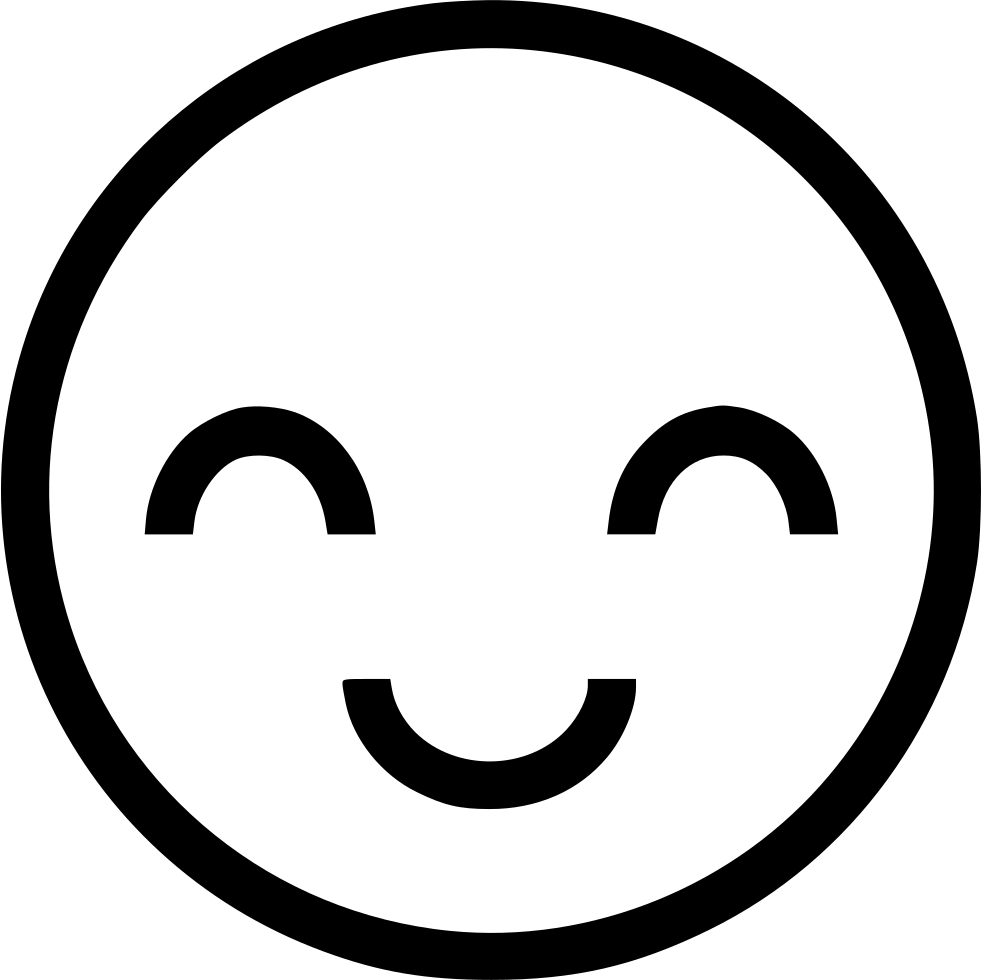 Cheerful Smiley Png Photo (lavender, black, white)