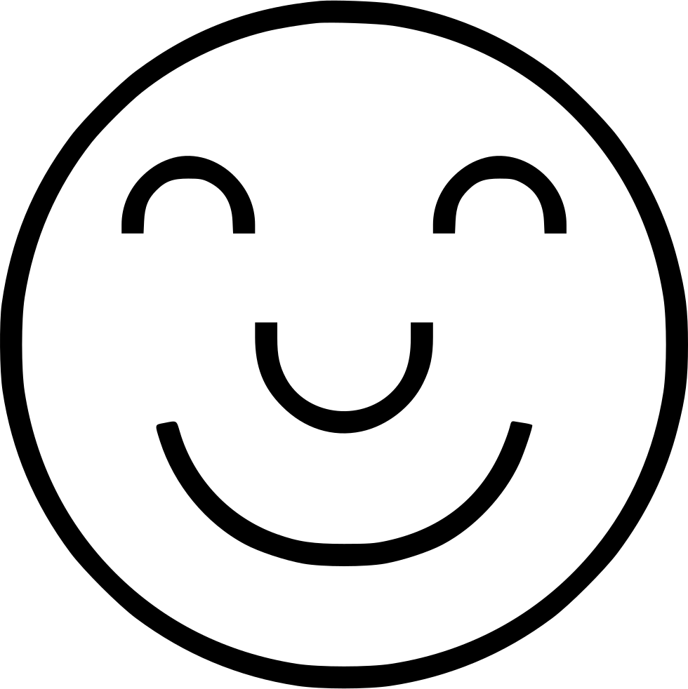 Cheerful Smiley Png Picture (black, silver, white)