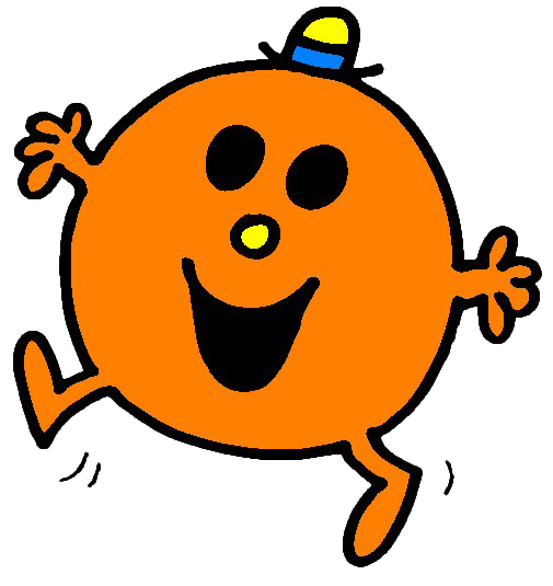 Cheerful Smiley Png Transparent Picture (orange, black, white)