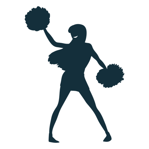 Cheerleader Vector Png Image (black)