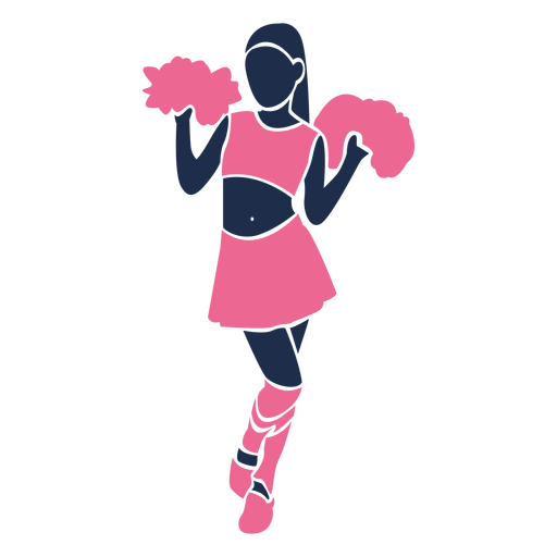 Cheerleader Vector Png Photo (black, salmon, navy)