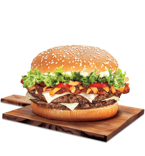 Cheese Burger King Png File (black)