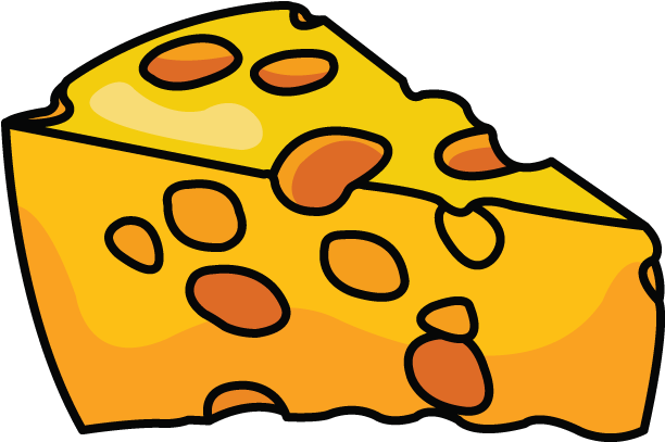 Cheese Piece Png File (chocolate, orange, black, gold, pink)