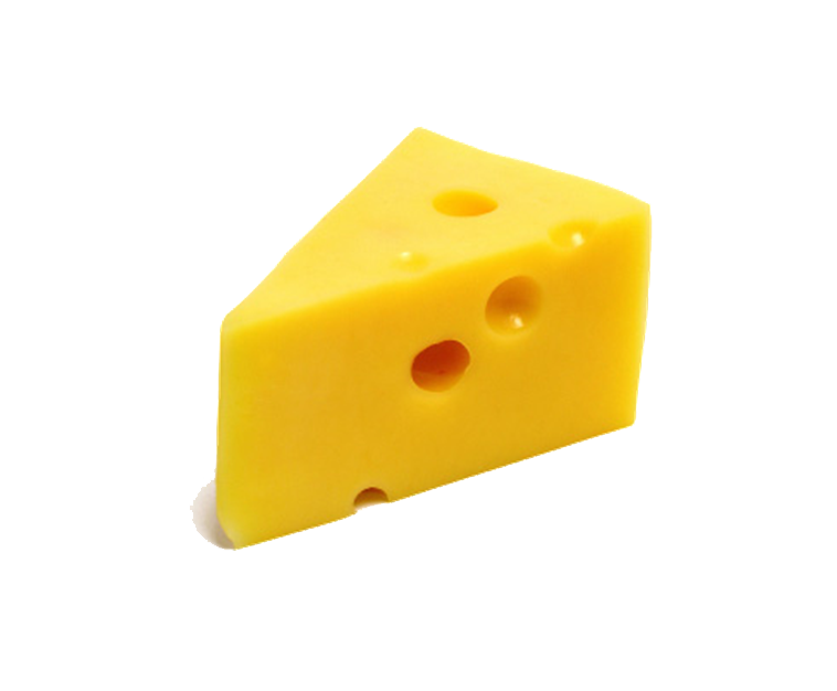 Cheese Piece Png Image (white, orange, gold)