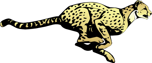 Cheetah Png Transparent Image (black)