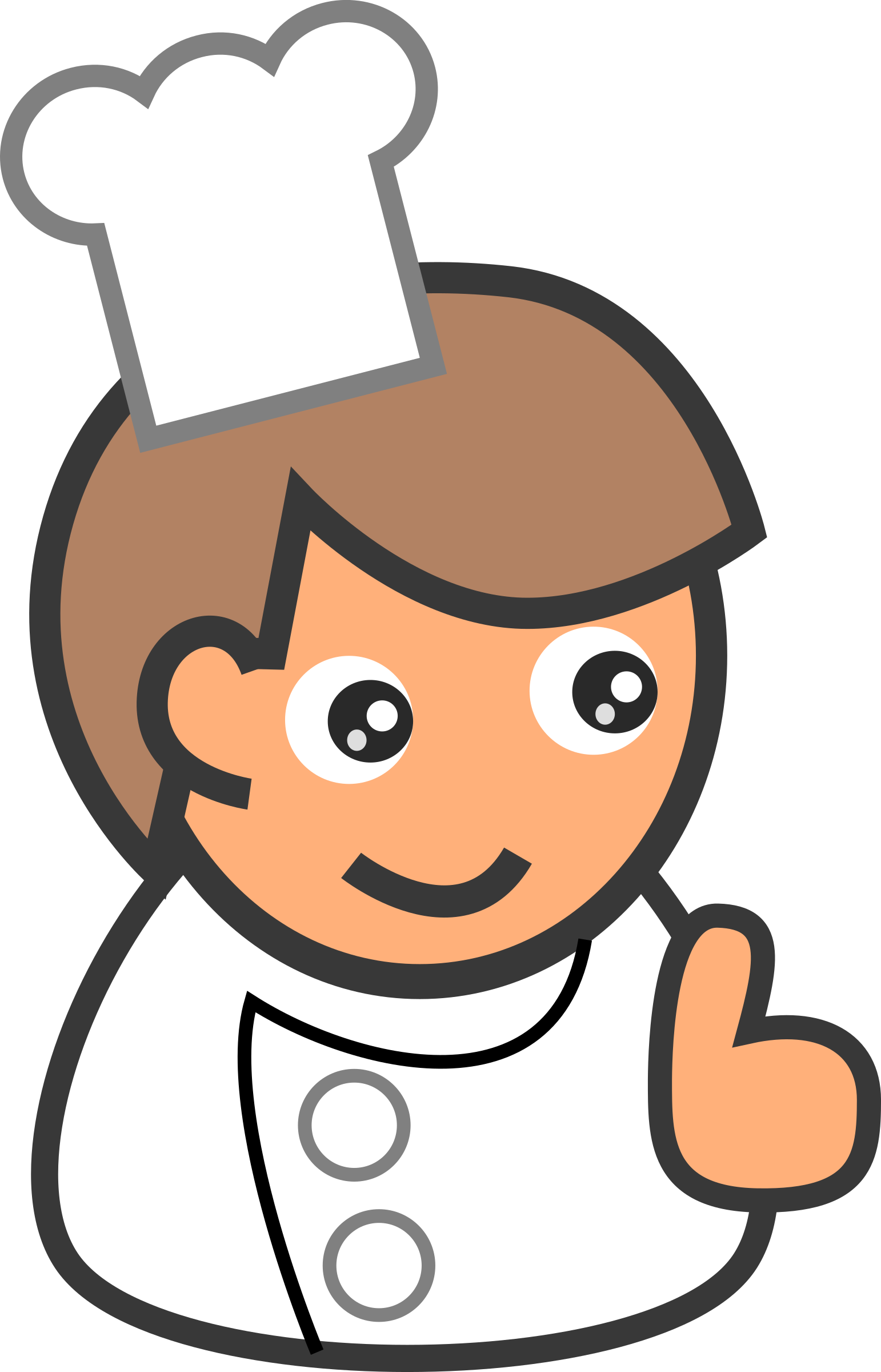 Chef No Background (indigo, gray, white, black, salmon)