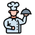 Chef Cook Man Avatar Icon Pngpath Free Nobackground Png Icon Download (gray, lavender, black, pink)