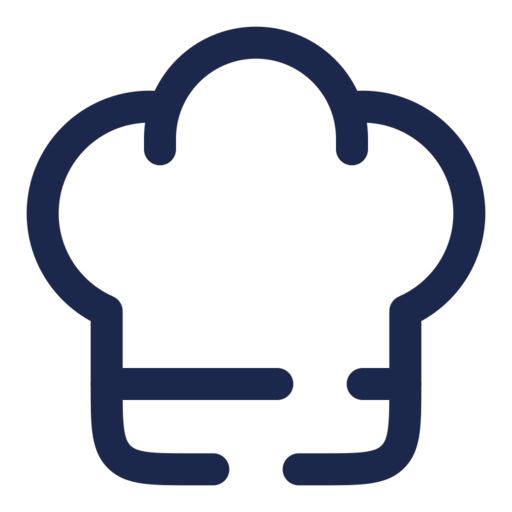 Chef Hat Free Png Icon (navy, black)