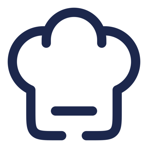 Chef Hat Minimalistic Free Transparent Png Icon Download (navy, black)