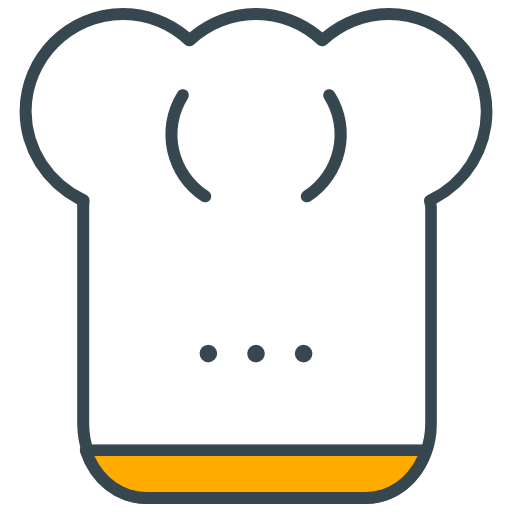 Chef Icon Free Transparent Png Icon Download (silver, indigo, white, black, orange)