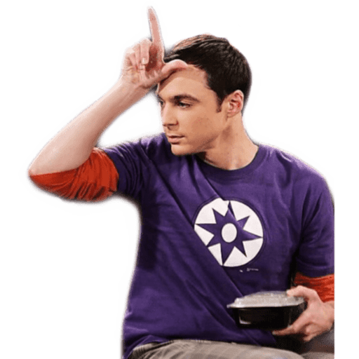 Sheldon Cooper Png File (black, indigo, gray)