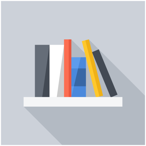 Shelf Books Icon Free Png Icon Download (silver, lavender, gray, white)