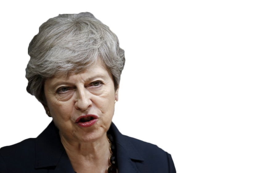 Theresa May Png Clipart (black)