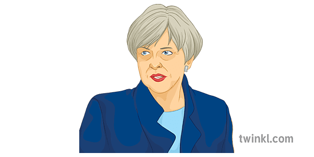 Theresa May Png File (teal, gray, pink, navy)