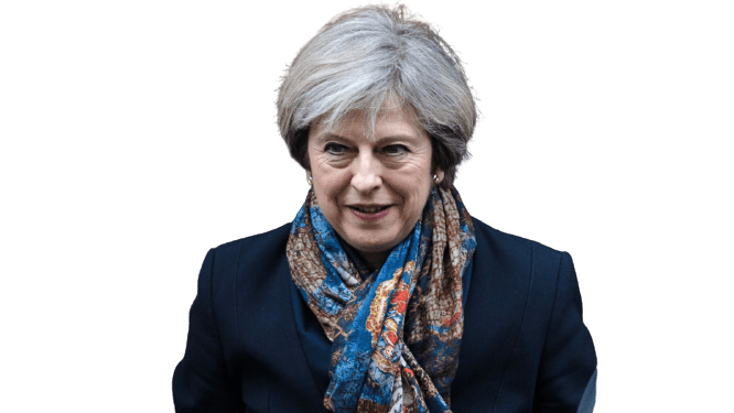 Theresa May Png Isolated Pic (black, gray)