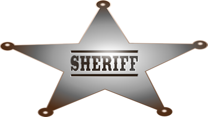 Sheriff Png Isolated Picture (black, silver, gray)