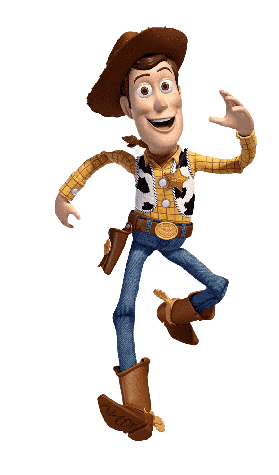 Sheriff Woody Png Clipart (black, white)