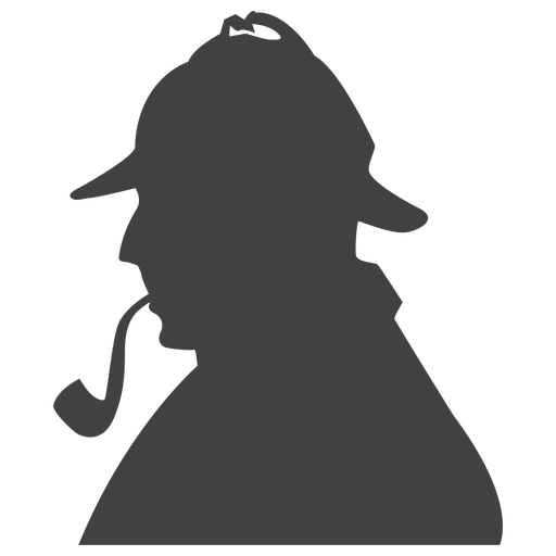 Sherlock Png File (black, indigo)