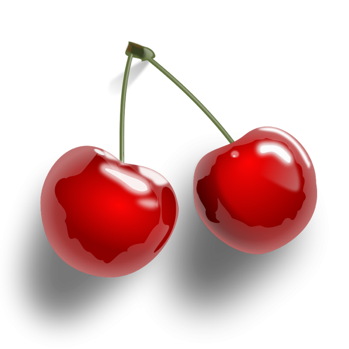 Cherry Fruit Png Clipart (chocolate, maroon, red, white, black)