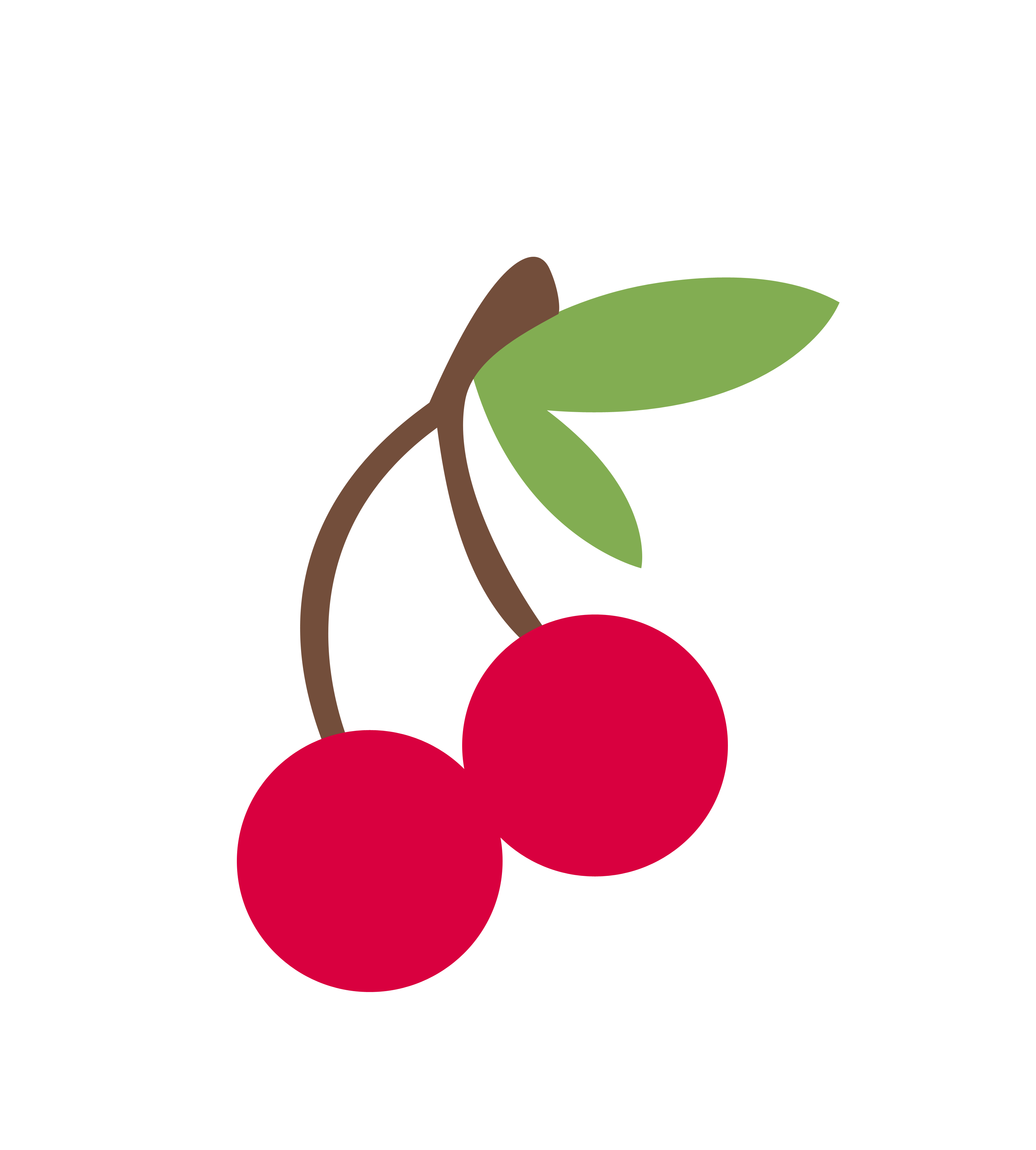 Cherry Vector Transparent Background (white, gray, red, olive)