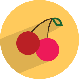 Cherry Food Fruits Free Png Icon Download (red, maroon, salmon, black)