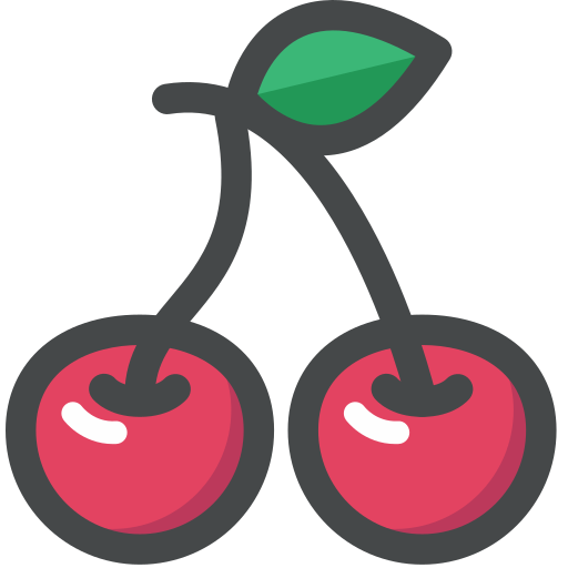 Cherry Fruit Food Icon Free Png Icon Download (teal, salmon, black, indigo)