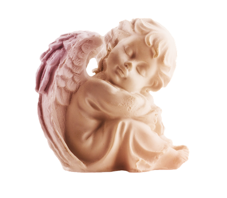 Cherub Angel Download Png Image (black, beige, silver)