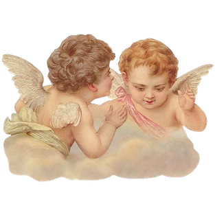 Cherub Angel Png Isolated Hd (black, silver, salmon)