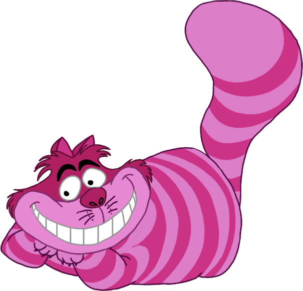 Cheshire Cat Download Png Image (white, plum, indigo, purple)