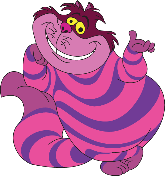 Cheshire Cat Png File (salmon, purple, white, plum, gray)