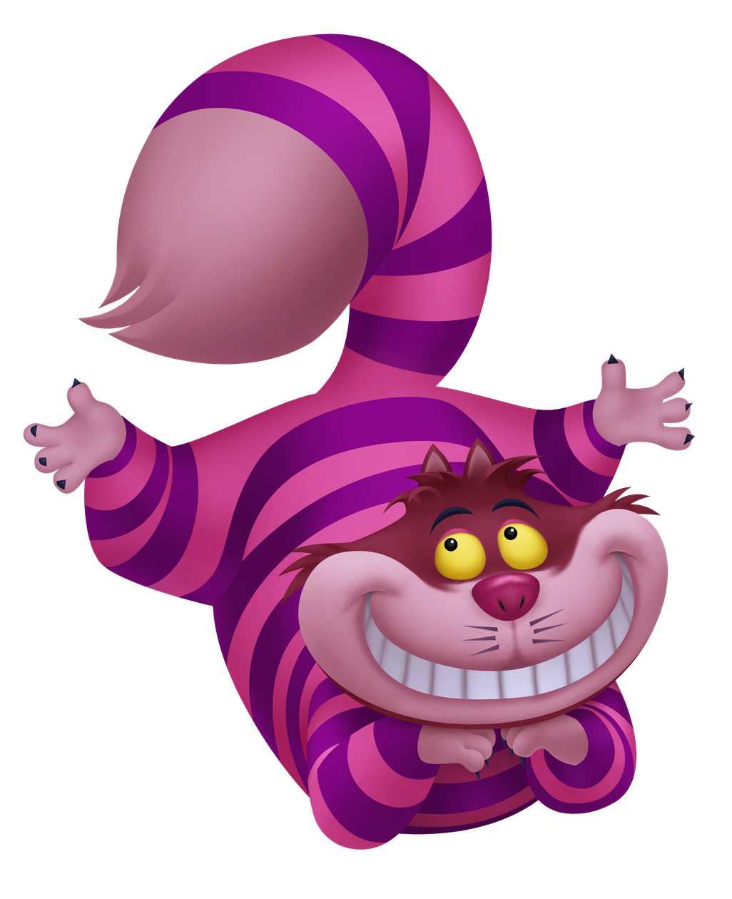 Cheshire Cat Png Transparent (black, gray, purple, silver)