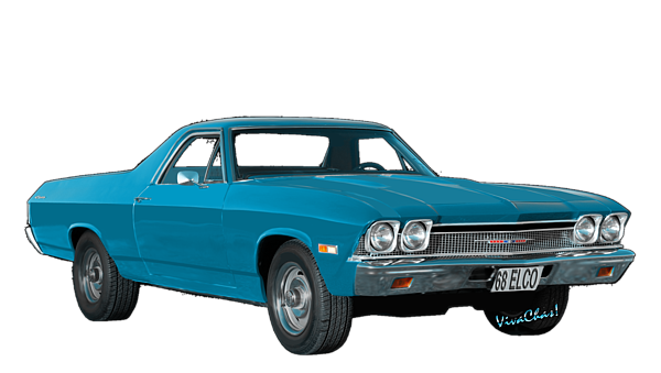 Chevrolet El Camino Png Transparent (black, teal)