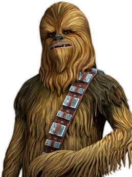 Chewbacca Transparent Background (black, olive, maroon)