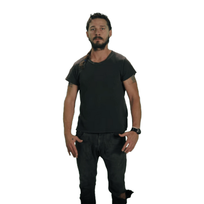 Shia Labeouf Transparent Png (black, gray)