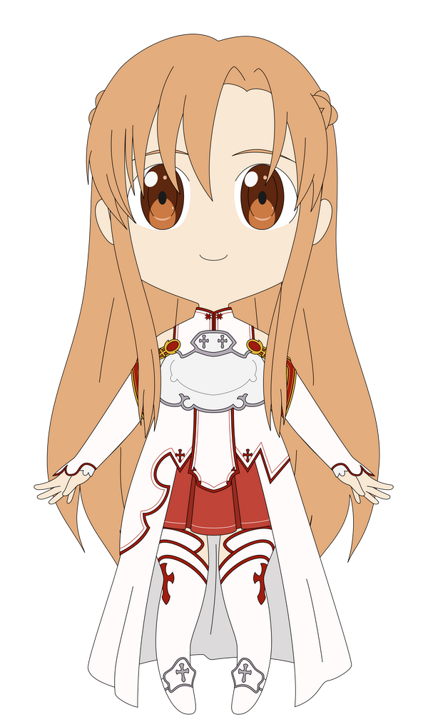 Chibi Asuna Png Picture (salmon, black, beige, white)